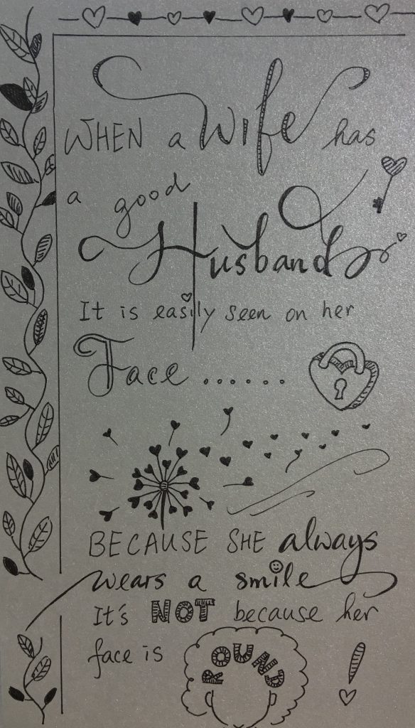 When a Wife has a Good Husband, It is easily seen on her Face. Because She Always Wears a Smile. It's Not Because her Face is Round!